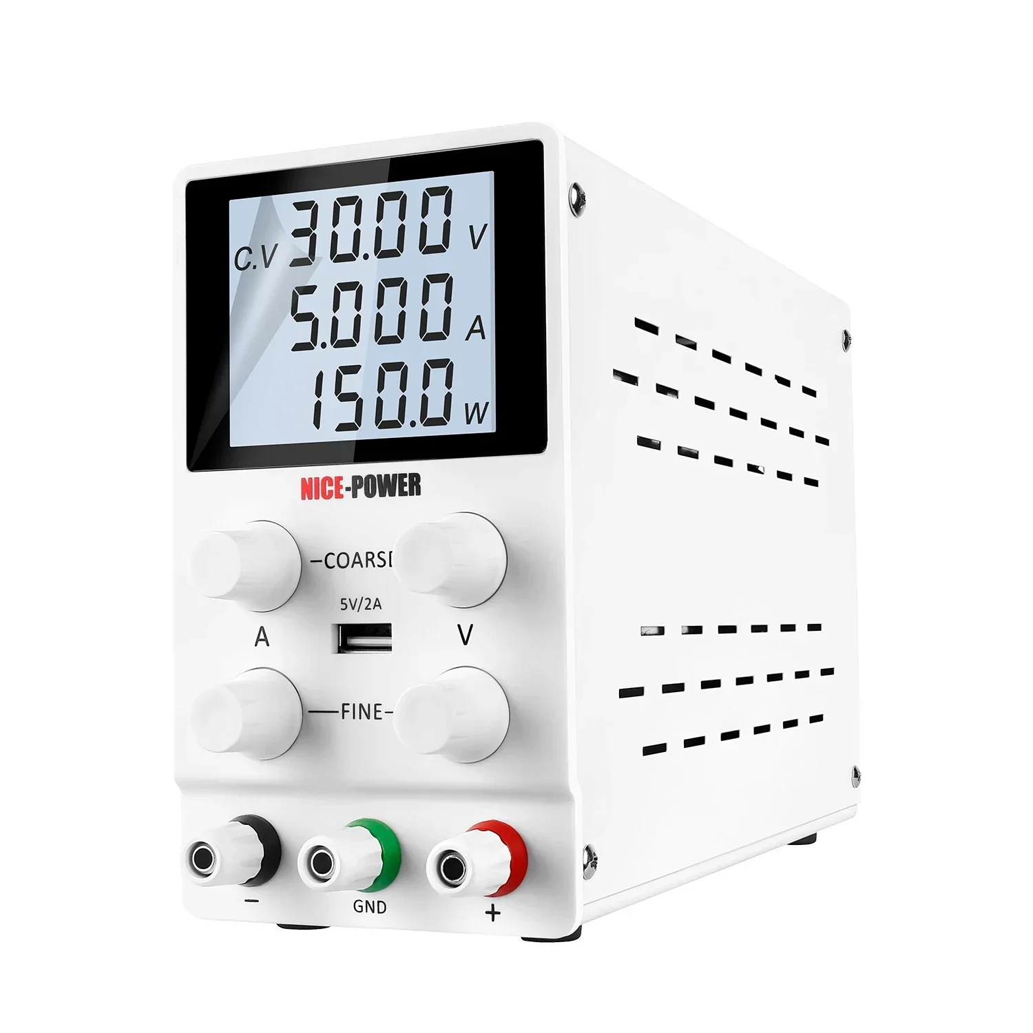 

NICE-POWER SPS305D 30V 5A High Precision LCD Digital Adjustable DC Power Supply Mobile Phone Repair Power Supply