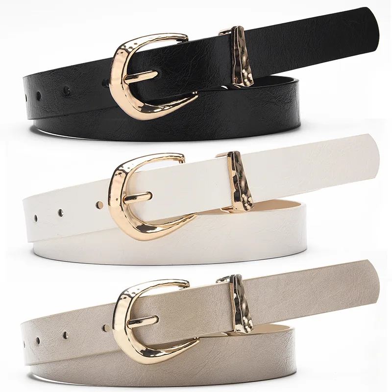 Korean-Style Commuter-Friendly Versatile Flat Buckle Belt Candy-Colored Minimalist Instagram-Inspired Women’s Belts