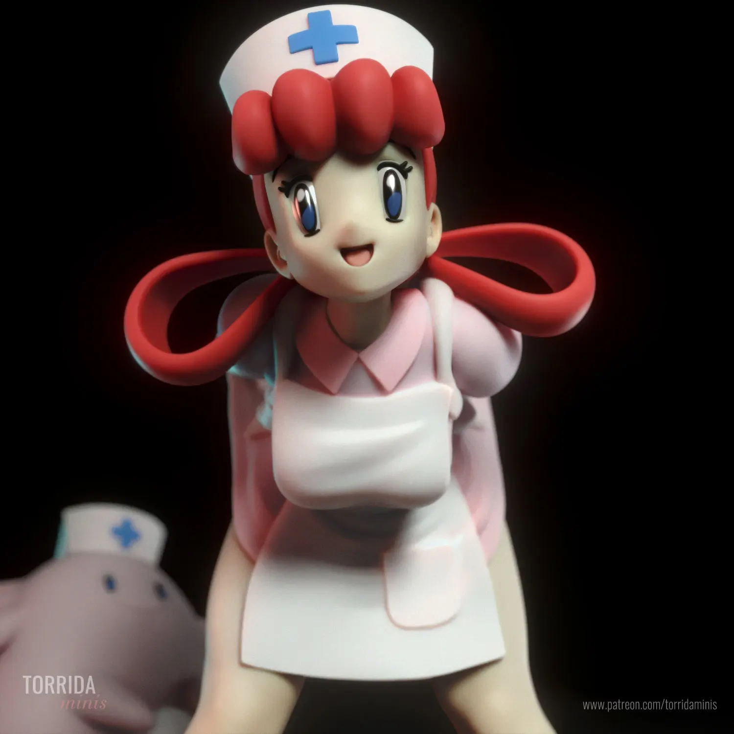 1/24 3d Printing Model Kit Cute Nurse Full Resin Model Kit DIY Miniature Reduction Statue Unpainted Kit Toys