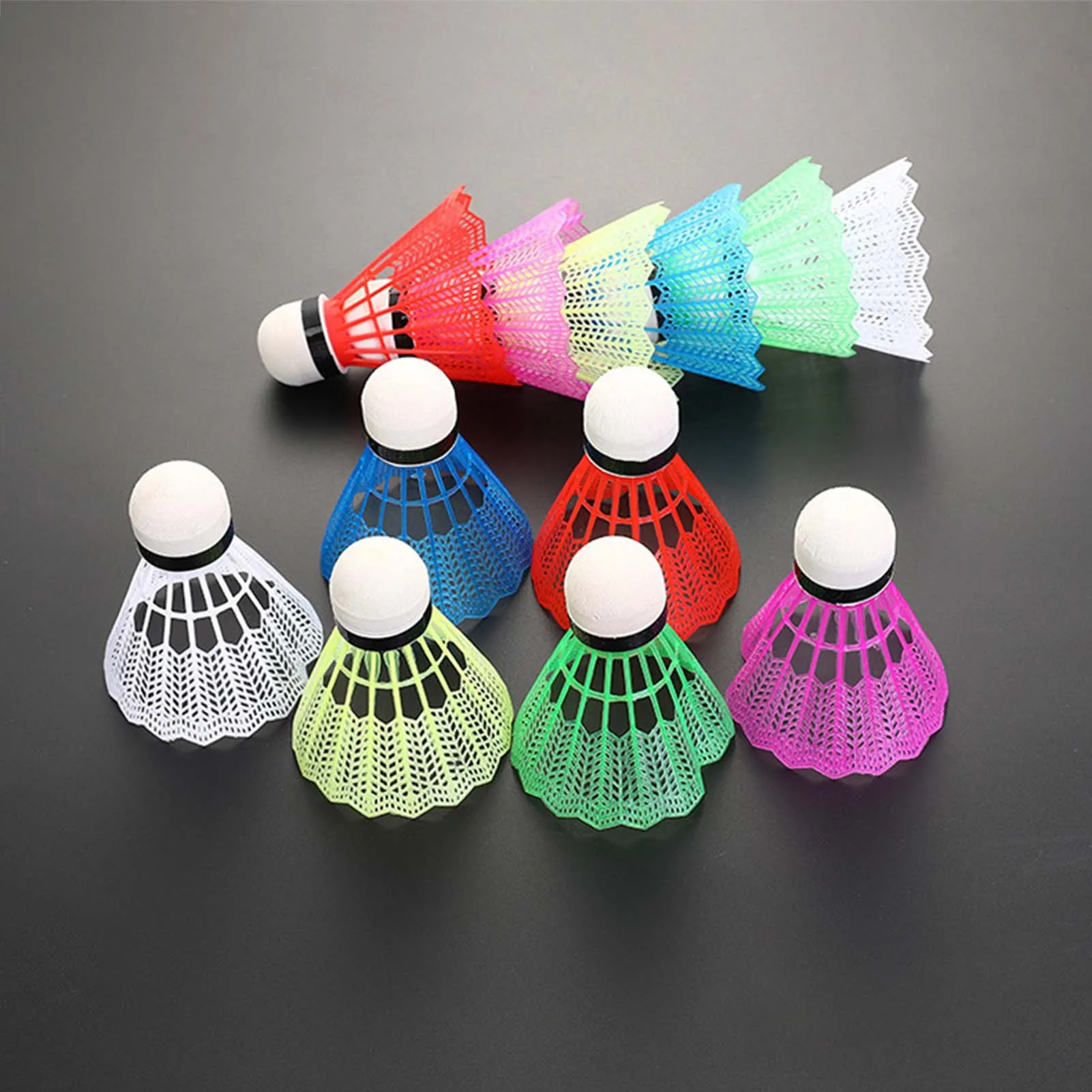 Petecas de Badminton Branco, Altamente Estável, Material Confiável, Adequado para Atividades Esportivas, Playgrounds, 12Pcs