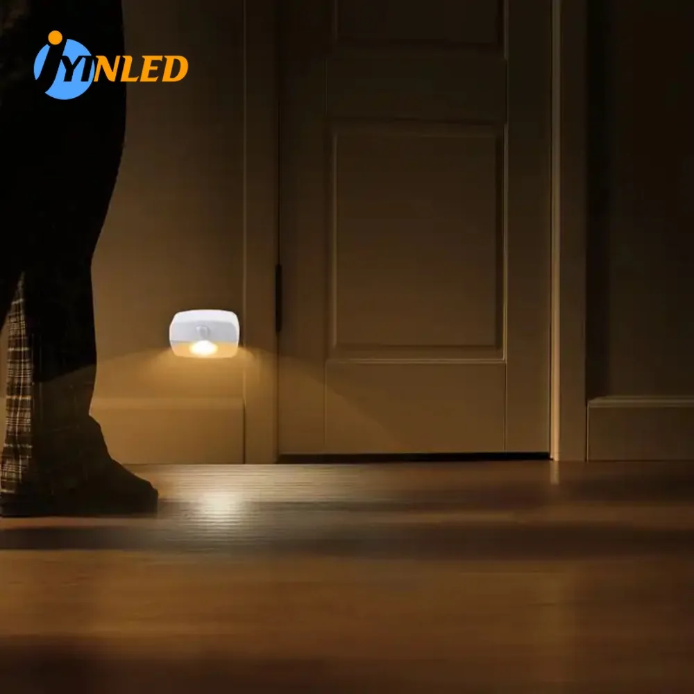 Mini Sensor de movimiento corporal portátil, diseño moderno, escritorio montado en superficie inteligente, armario, habitación de niños, luz nocturna