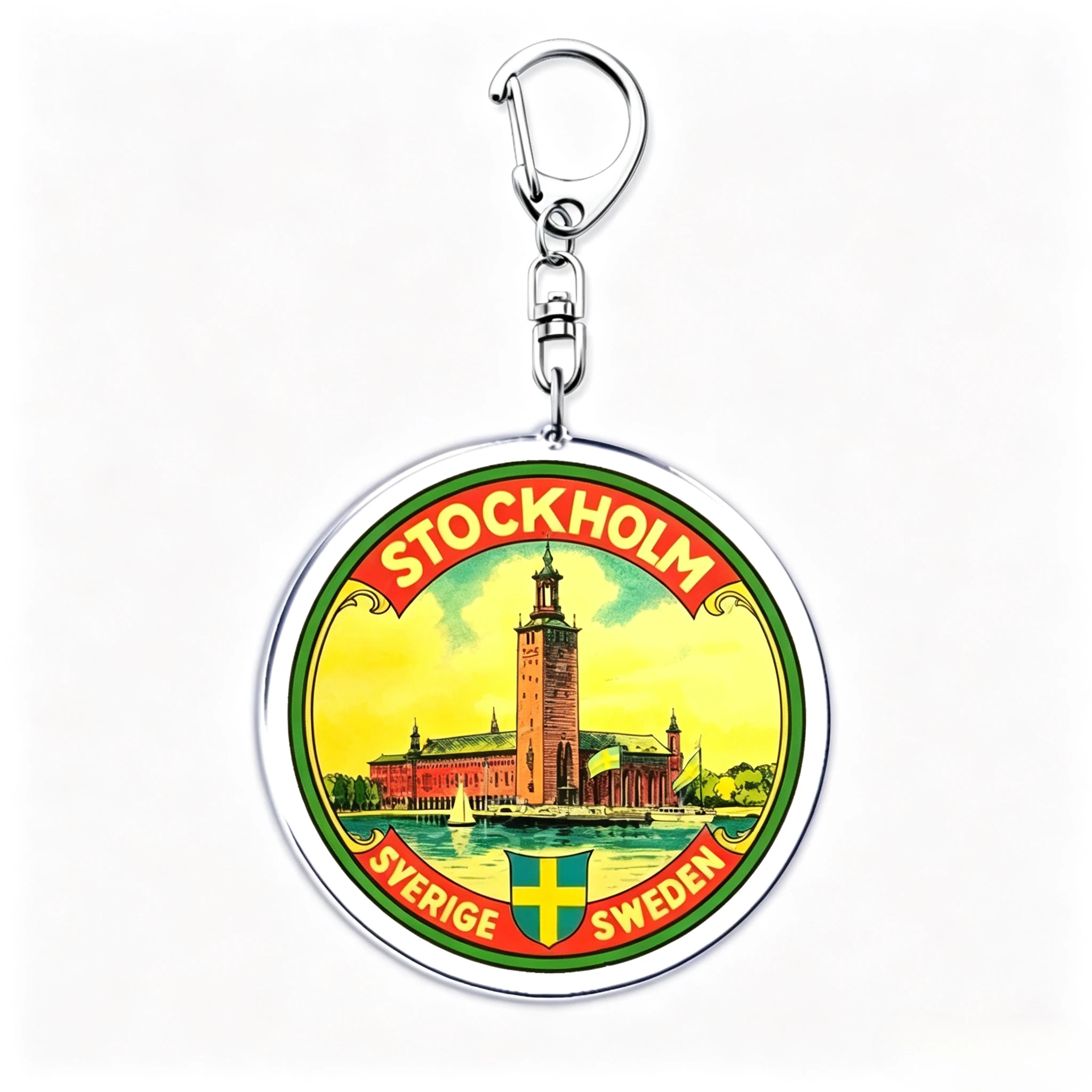 멀티 시티 풍경 아크릴 키링 펜던트 파리 런던 도쿄 뉴 - Travel Accessories London 리뷰 및 가격