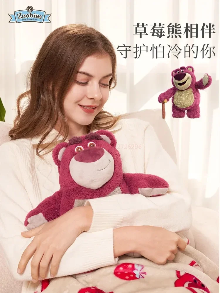 Genuine Disney Stitch Angel Lotso Plush Hand Warm Bottle Hot Water Bottles  Winter Portable Warm Hand Bag Toys Christmas Gift