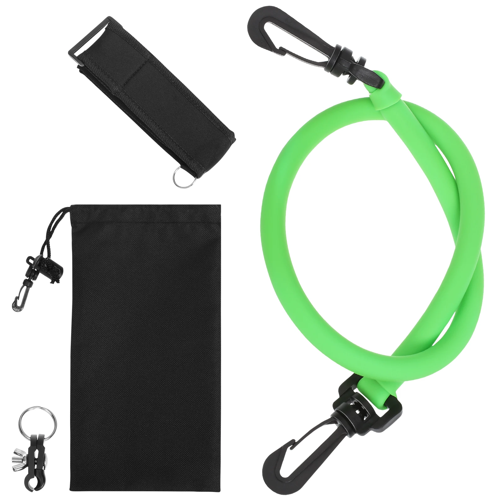 

Golf Swing Trainer Latex Putter Rod Strap Rope Fitness Practical Design Easy Use Storage Safe Materials Environment Friendly