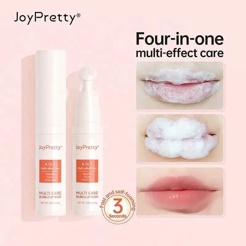 Lip Mask Balm Bubble Exfoliating Oil Makeup Lightening Dark Whitening Moisturizing Remove Dead Skin for Women Volumizer Lip Care
