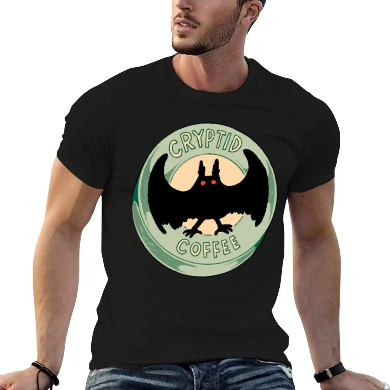 Cryptid T-Shirt Modern Print Casual T-Shirt