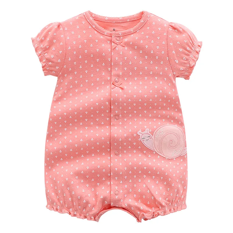 2Pcs/lot Brand Summer Baby Girl Clothes Cotton Jumpsuit Baby Clothing Short sleeve  Infant Boys Clothes 0-24M Baby Rompers