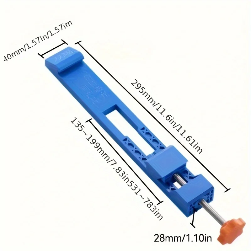 Linearbewegungsführungsschiene für Kreissäge, verstellbare Basisführungsschiene mit Klemme, kompatibel mit 3-1/2 bis 7 Zoll Kreissäge