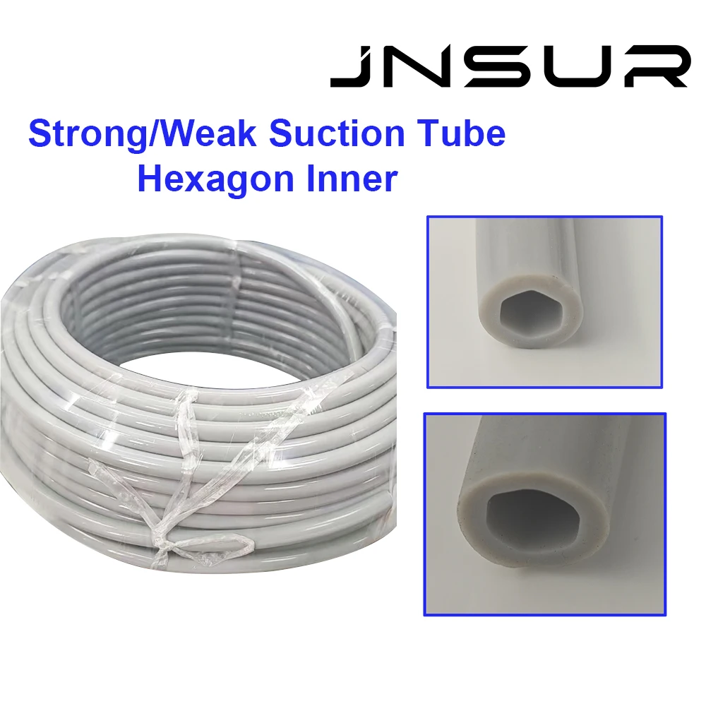 

JNUR 5/10m Dental Silicone Hose For Strong Weak Suction Hexagon Inner High Suction Force Dental Chair Suction Hose Unit Accessor