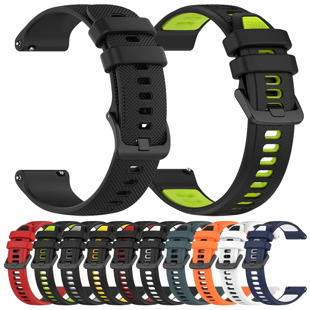 Cinturino sportivo in Silicone per Garmin Forerunner 255 265 245 165 cinturino per Garmin Venu 3 2 sq sostituzione del braccialetto 20mm 22mm Accessorie