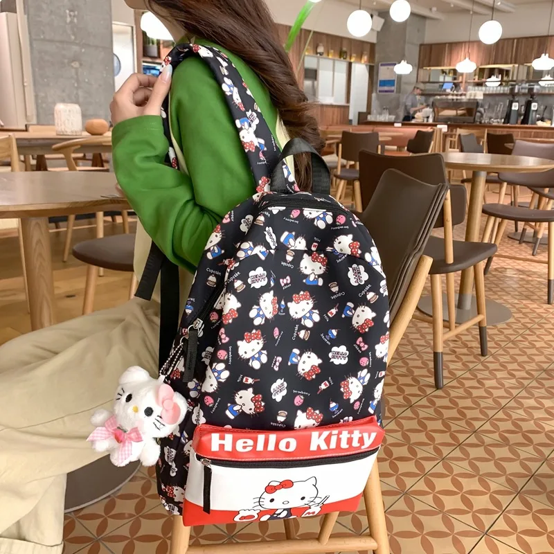 Cute Sanrioed Cinnamoroll Kuromi My Melody Hello Kitty HOT Anime Backpack Cute School Bag Cartoon Satchel Friend’s Birthday Gift