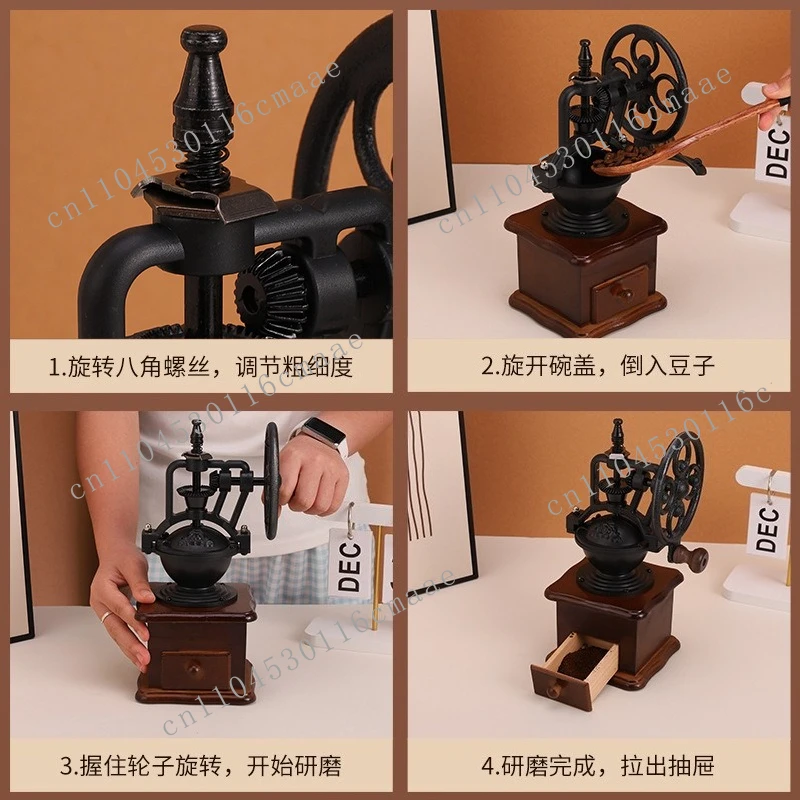 Portable Hand-cranked Coffee Grinder,   Bean Grinder Supports OEM