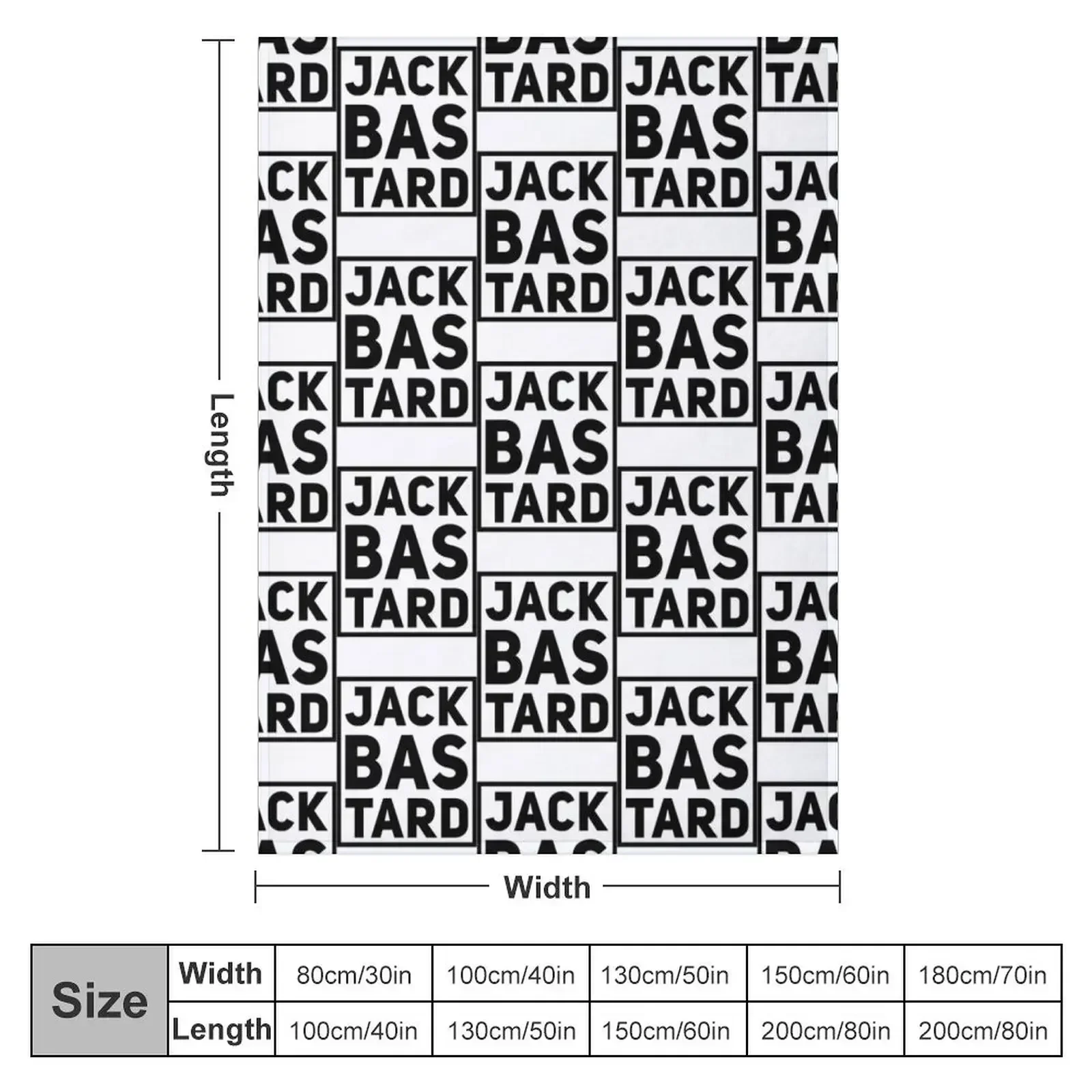 JACK BASTARD - B+W Throw Blanket Decoratives Comforter Thin Furry Blankets