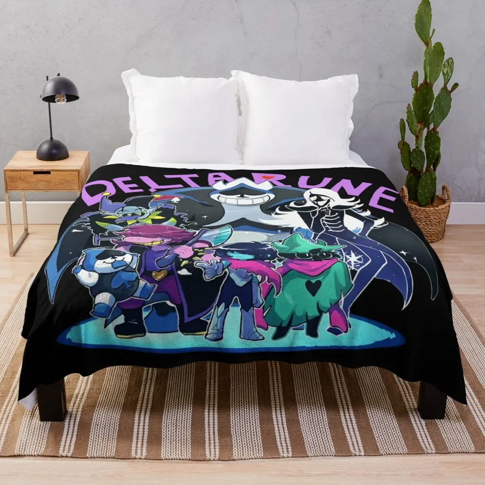 

Love Delta Rune Crew Throw Blanket Soft Bed linens Fluffy Softs Comforter Blankets