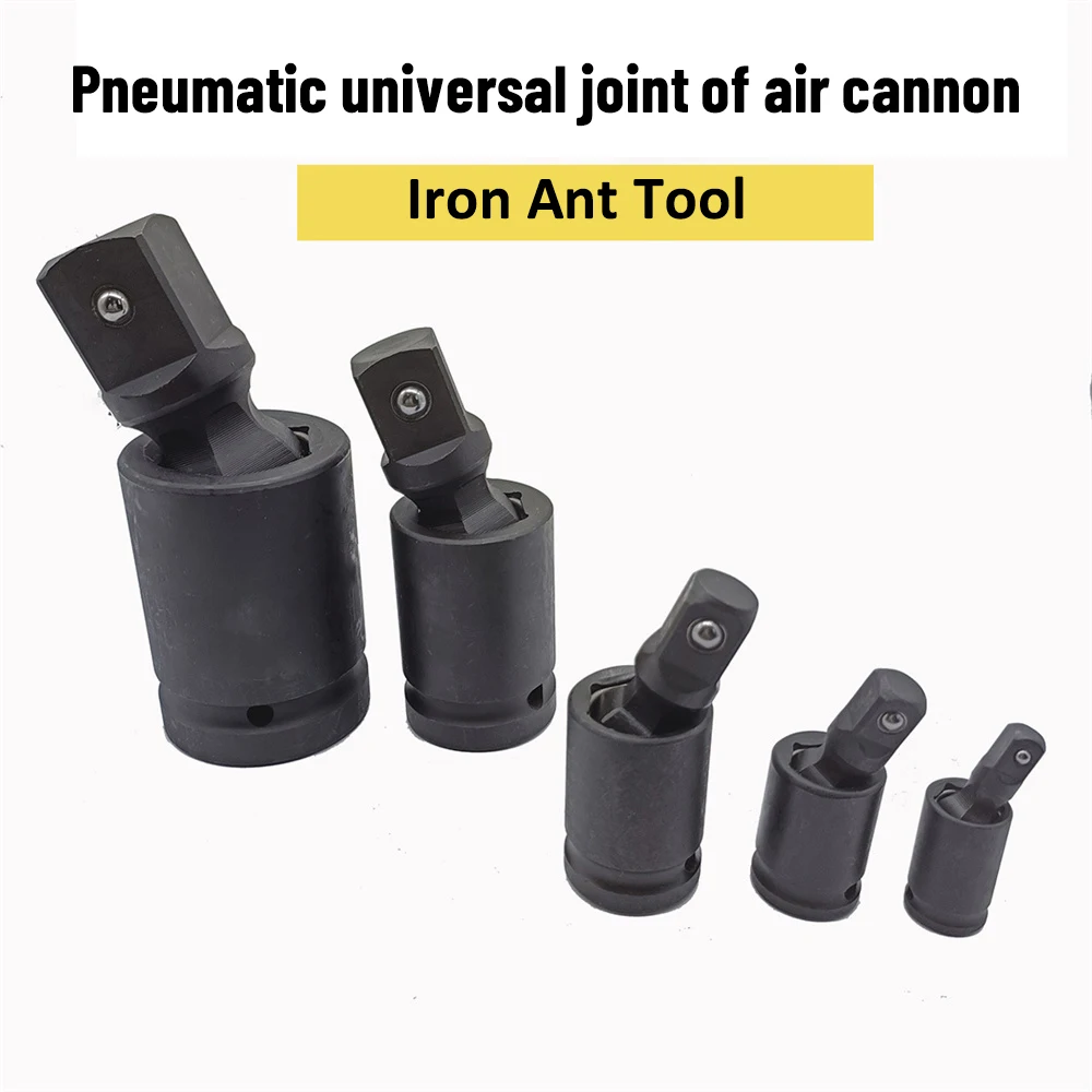 Universal 360 Degree Pneumatic Swivel Joint Air Impact Wobble Socket Adapter Hand Tool 1/2 Inch Impact Driver Converter