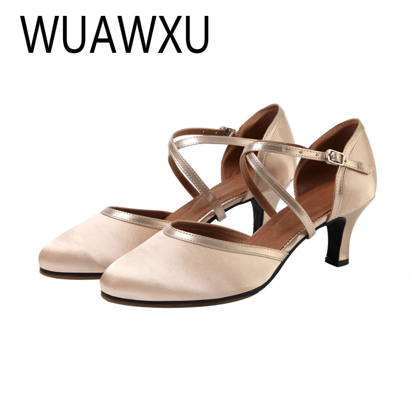 WUAWXU zapatos de baile modernos para mujer adulta, zapatos de baile latino, zapatos de baile de fiesta para mujer, zapatos de baile de Salsa de