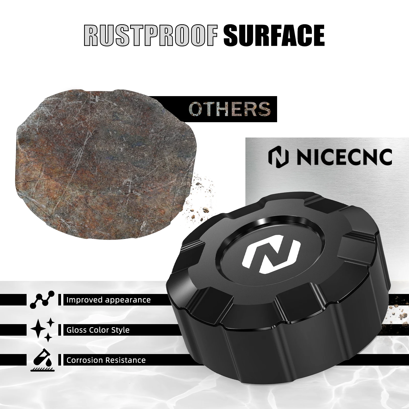 Motorcycle Rear Brake Fluid Reservoir Lid Cover for BMW R1250GS/Adventure R1250 GS R1250GSA 2019 2020 2021 2022 2023 - Image 4