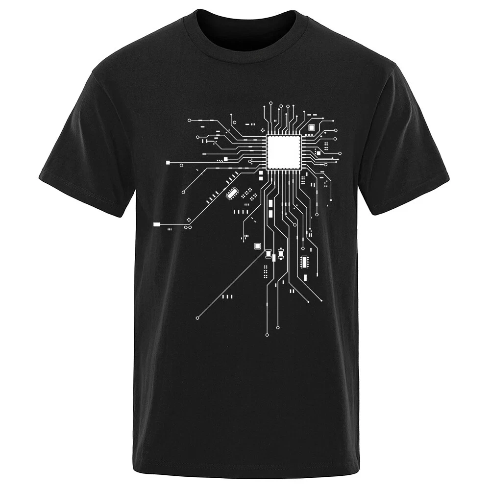 

Chip Line Graphic Printing Summer Luxury Brand Pure Cotton Men's and Women's T-shirt Short Sleeve Street Fashion Trend Clothing