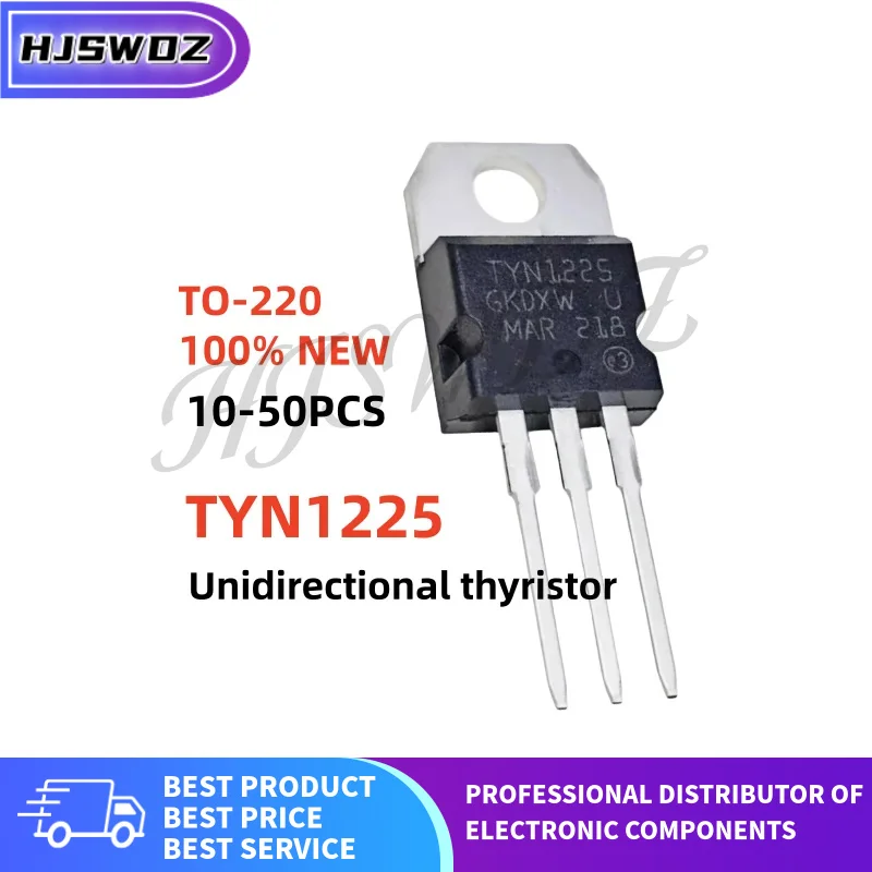 10~50PCS TYN1225 TYN 1225 TYN1225RG TO-220 Direct Plug Unidirectional thyristor