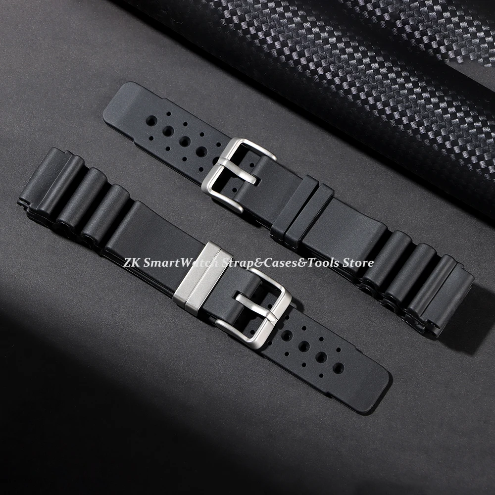 Rubber Watch Strap 20mm 22mm 24mm ND Limits Diver Sport Watchband for Seiko for Citizen for Promaster for Water Ghost Bracelet view 6