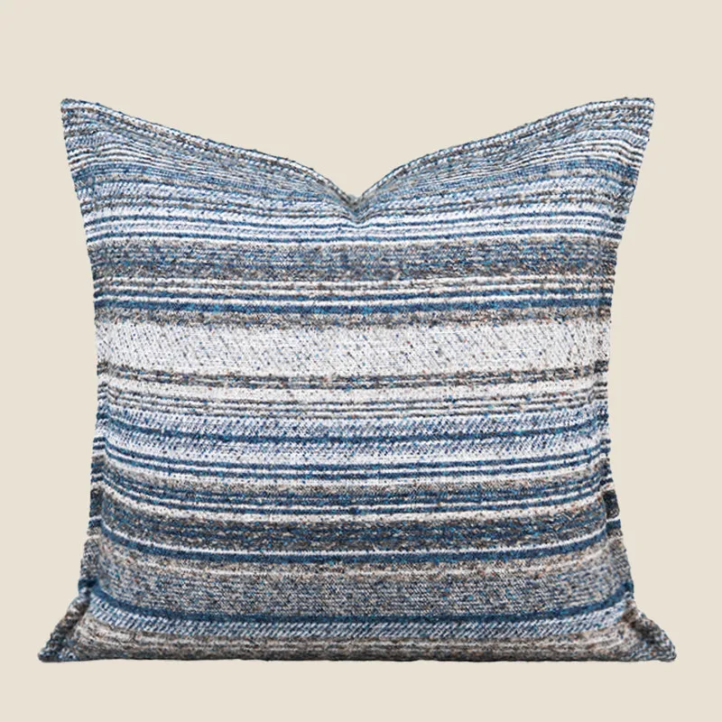 30x50/45X45/50x50CM Blue Throw Pillow Cover Nordic Light Luxury Stamping Waist Cushion Cover Decor Home Decorative Pillowcase