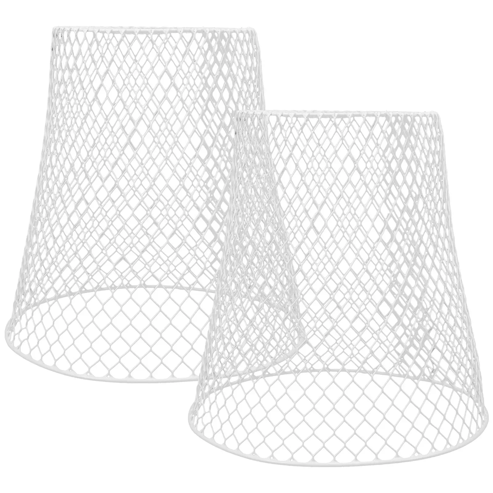 2Pcs Iron Plant Protective Cage Heavy-Duty Mesh Design for Airflow Light Penetration Garden Yard Flowerpot Cover Reusable Sturdy