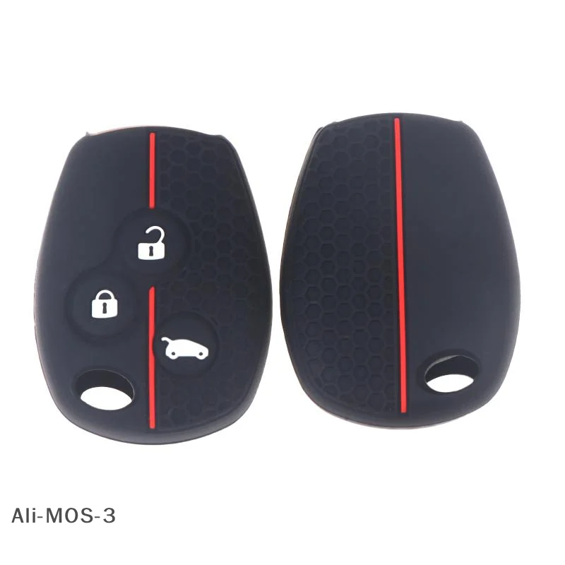 【S】1 قطعة حافظة مفاتيح السيارة السيليكون غطاء مفتاح السيارة عن بعد حامي مفتاح السيارة 2/3 أزرار مفتاح فوب غطاء مفاتيح الملحقات
