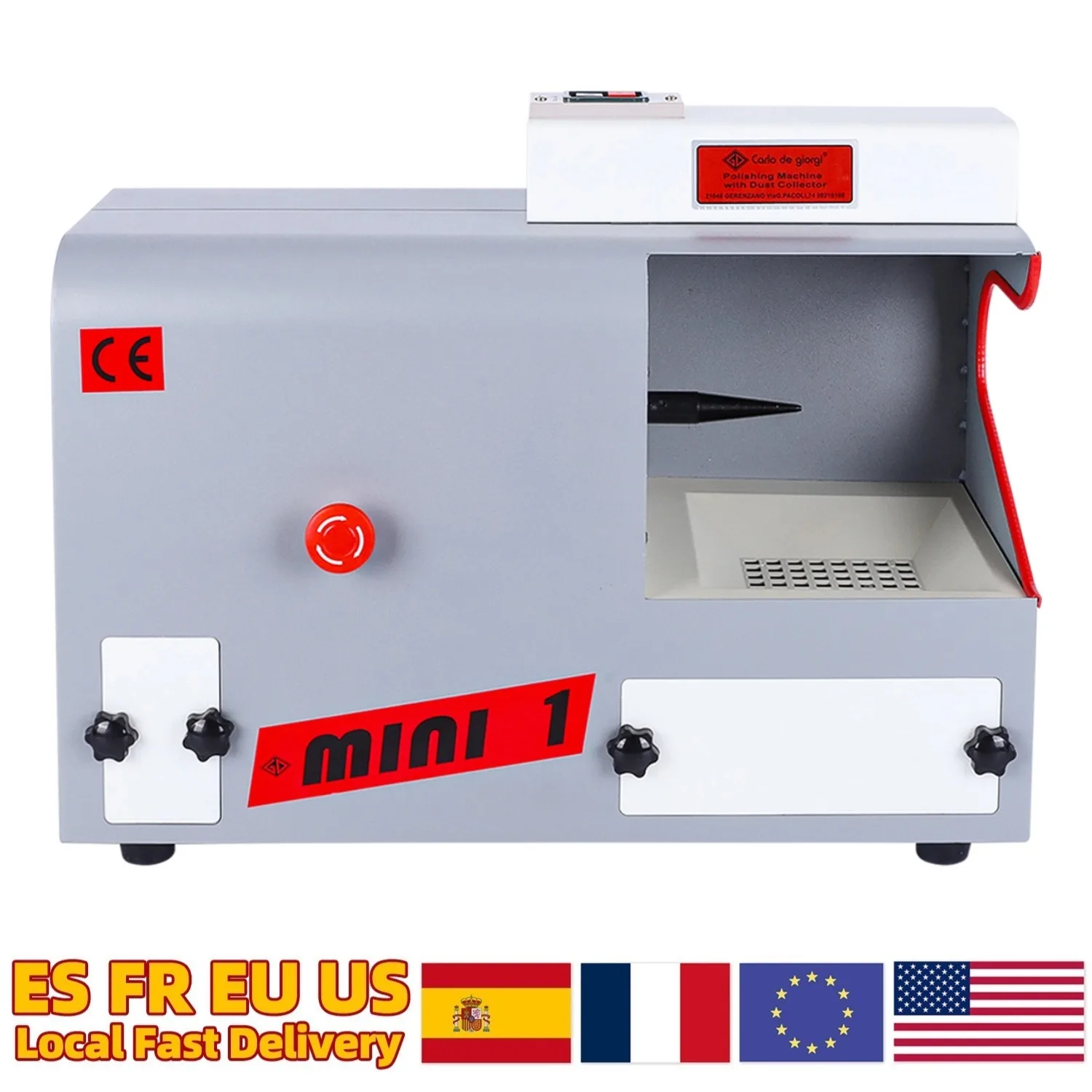 

110V DM-2 Jewelry Polishing Machine Lapidary Benchtop Grinder with Dust Collector for Agate Gold Silver Jade Jewelry Polishing