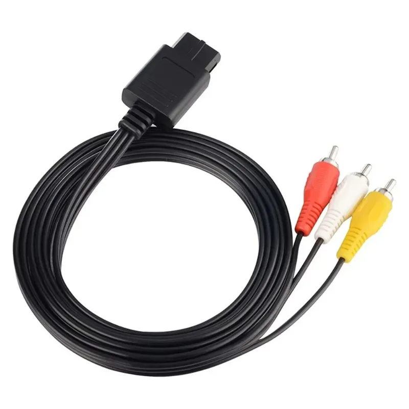 

1.8M 6ft AV Audio Cable Composite Video Cord for Nintendo 64/N64/GameCube/NGC SNES SFC TV Game Console