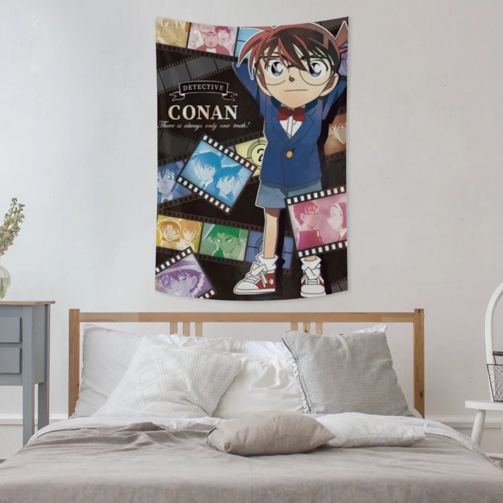 Anime Detective Conan Tapestries   Room Decoration Items Home Décor Bedroom Wall Decorating Cloth