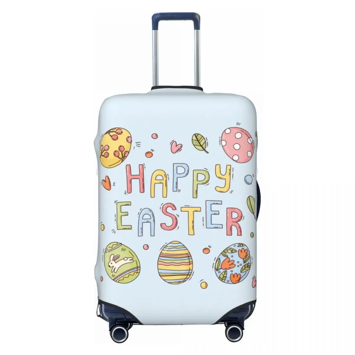 Happy Easter Suitcase Cover Eggs Fun Business Protection Luggage Supplies Holiday