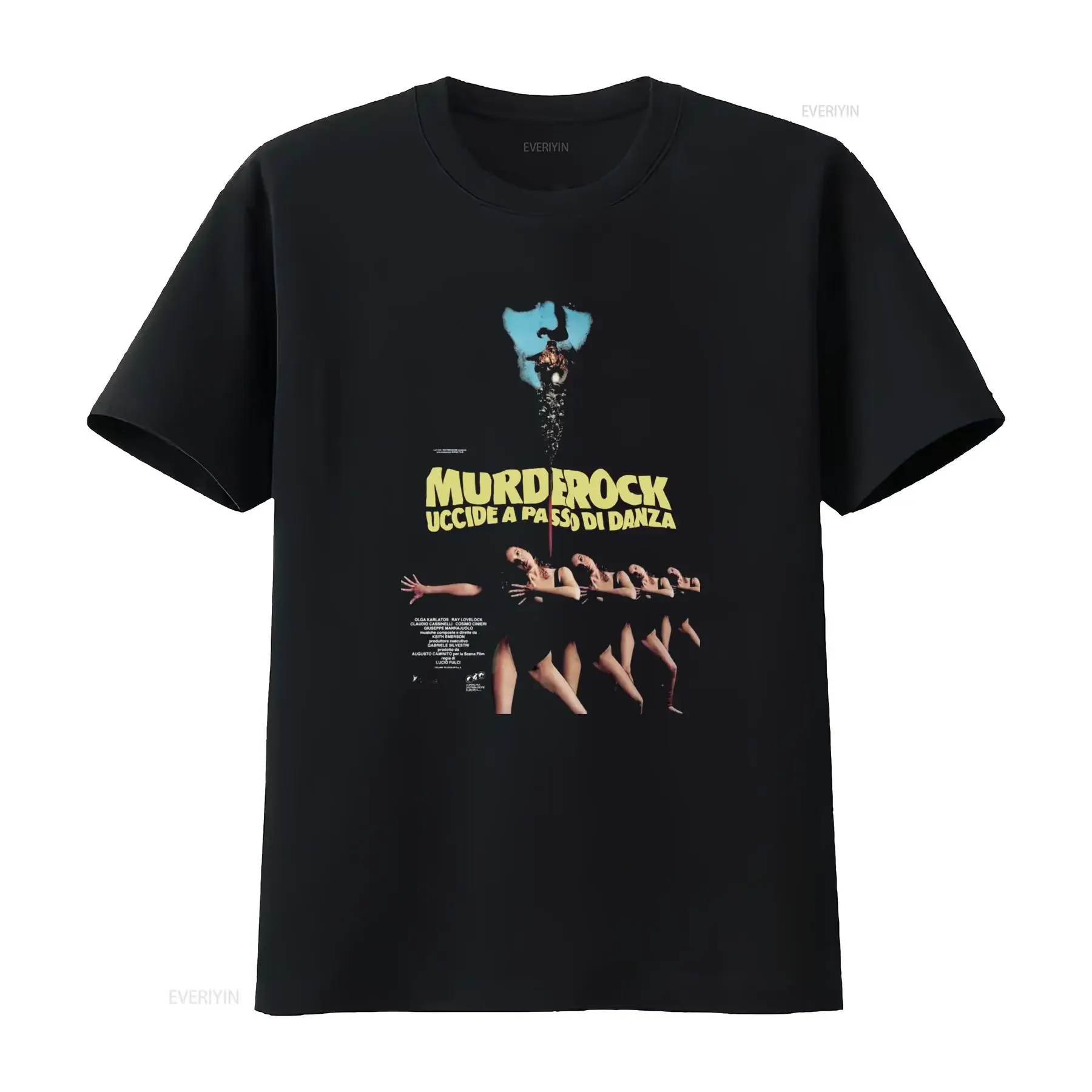 Murder Rock Lucio Fulci Giallo T Shirt Long or s Horror Movie Inspired  vintage Washed Slightly Versatile Stretched Comfortable