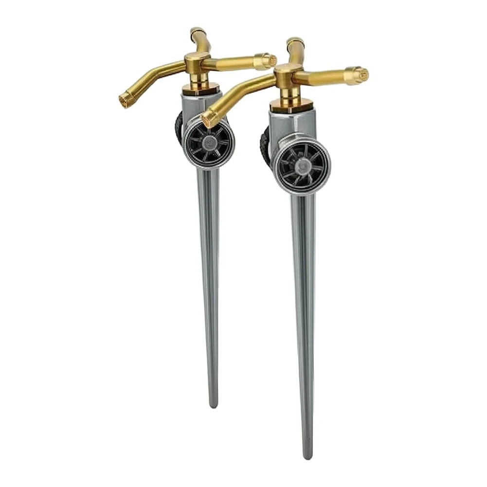 For Eliminating Dry Patches Metal Rotating Sprinkler Garden Irrigation System Even Water Distribution Easy Connect Design