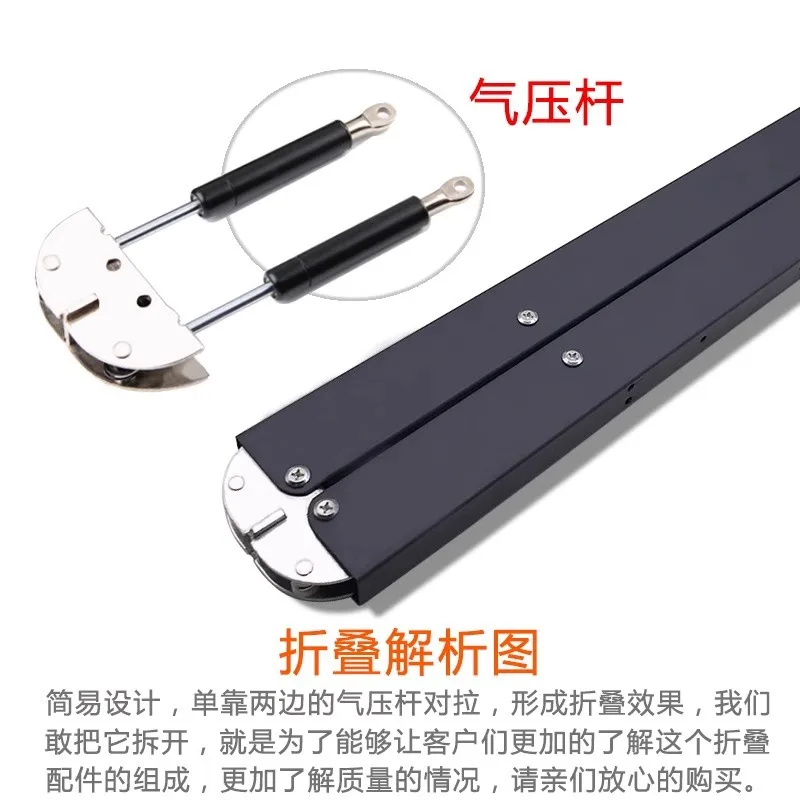 Multifunctional upturn folding table hardware accessories hidden dining table desk small apartment household invisible pull tele