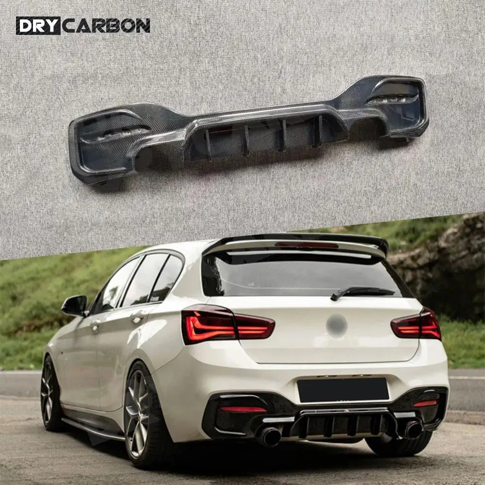 

Carbon Fiber Rear Lip Diffuser Spoiler for BMW 1 Series M Sport F20 F21 M135i M140i 2017 2018 Bumper Car Styling Body Kits