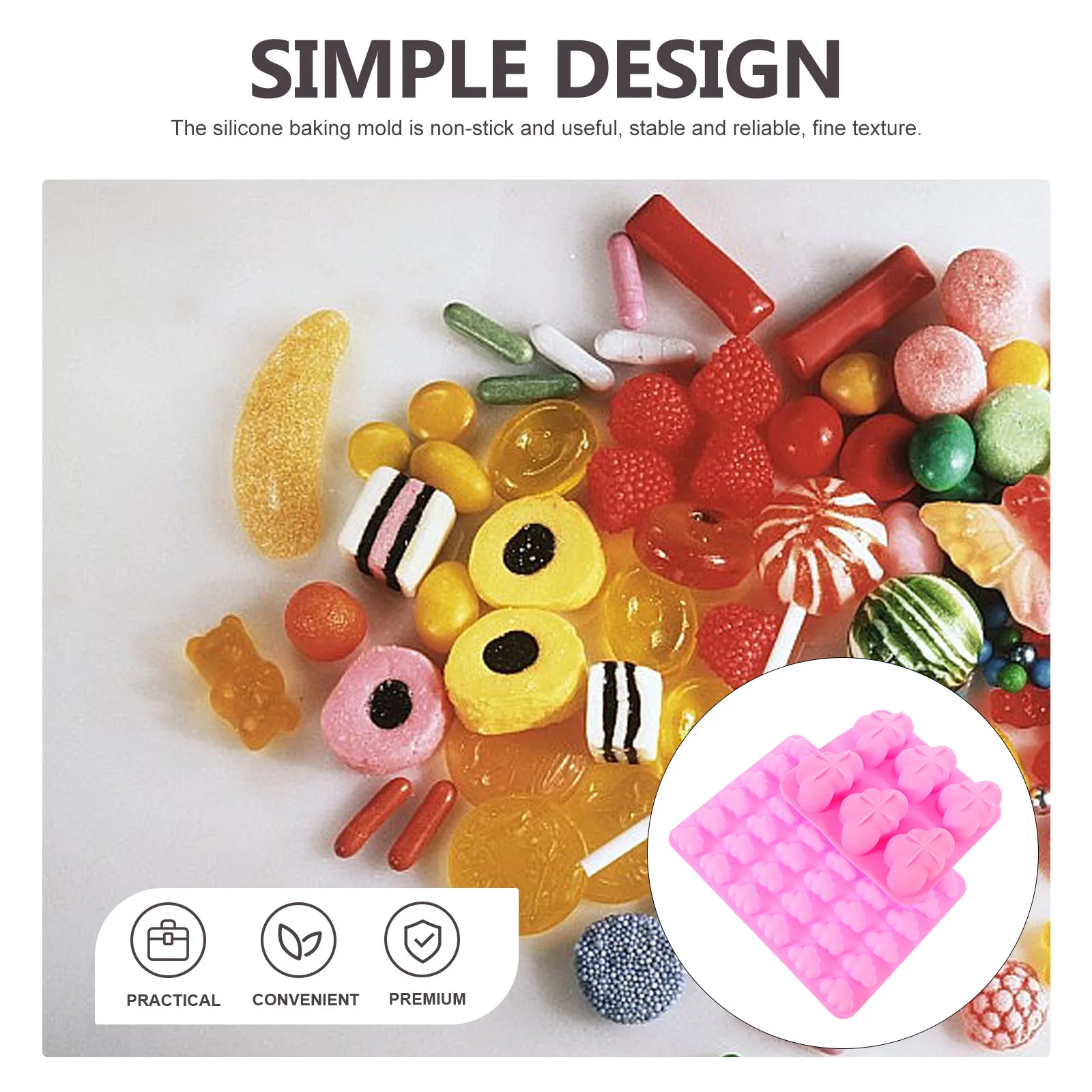 

2 Pcs Cloud Shaped Silicone Molds 36 Small White Baking Chocolate Non stick Lightweight DIY Food Making Fondant Mold Cookie