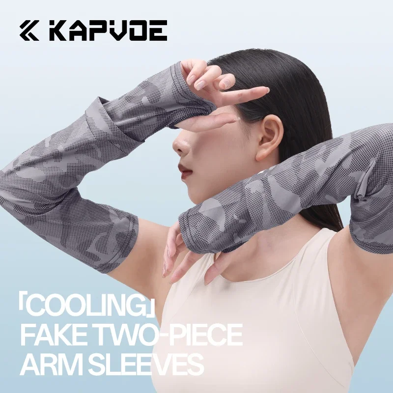 SCVCN Men New Fishing Running Bikinglce UPF50+ Sun Protection Sleeves Hiking CoverCooling Fabric Sleeve Women Outdoor Cycling