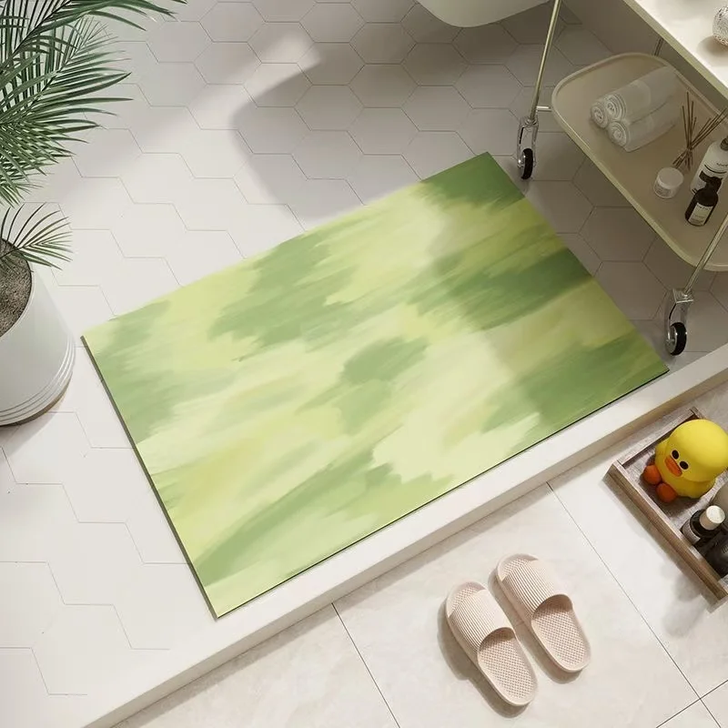 

Little Fresh Bathroom Diatom Mud Foot Pad Toilet Non-Slip Pad Absorbent Pad Bathroom Strong Absorbent Floor Mat