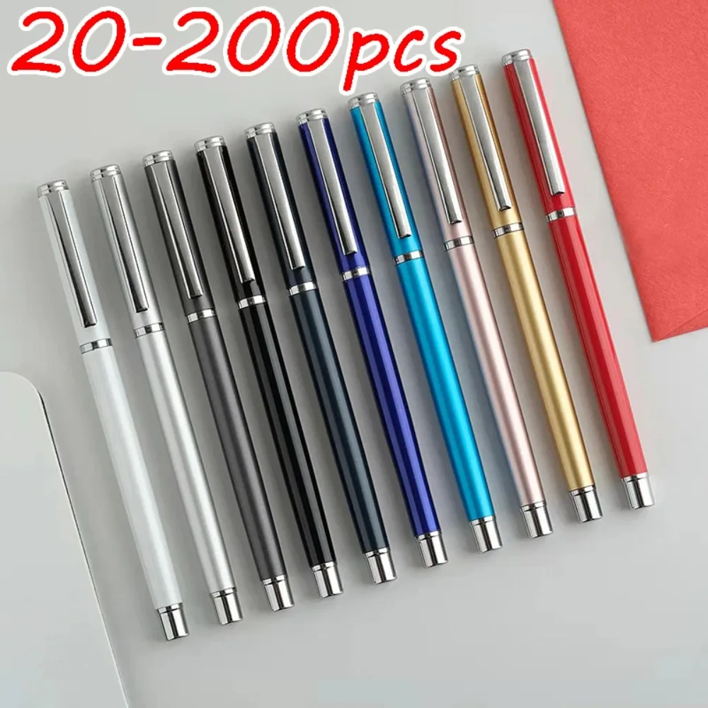 20-200 Pens Wholesale Ballpoint Pen with Laser Engraving Support Custom Logo & Text Office Desk Accessory Premium Business Gift