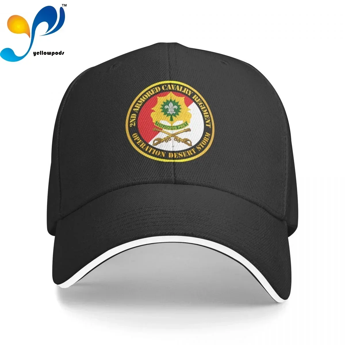 Baseball Cap Men 2nd Armored Cavalry Regiment DUI - Red White Always Ready Fashion Caps Hats for Logo Homme Hat for Men Cap