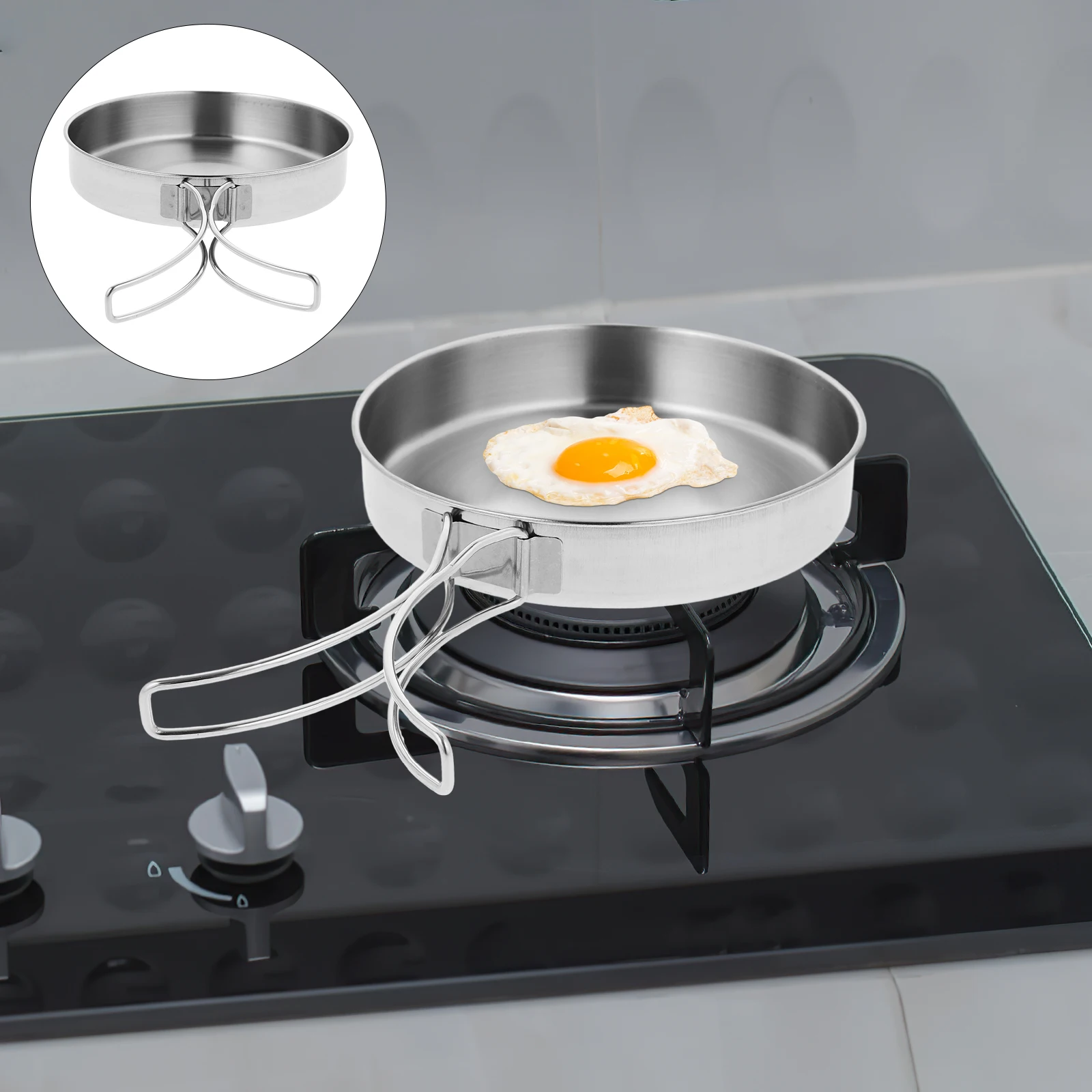 Portable Frying Pan Stainless  - огляд і ціна Camping Cooking Windscreen