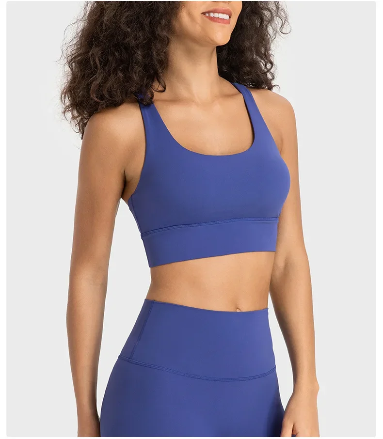Solid Color Yoga Tight Sports Bras For Women Women's Fitness Zipper Bra Sportswear Woman Gym Training Female Crop Tops