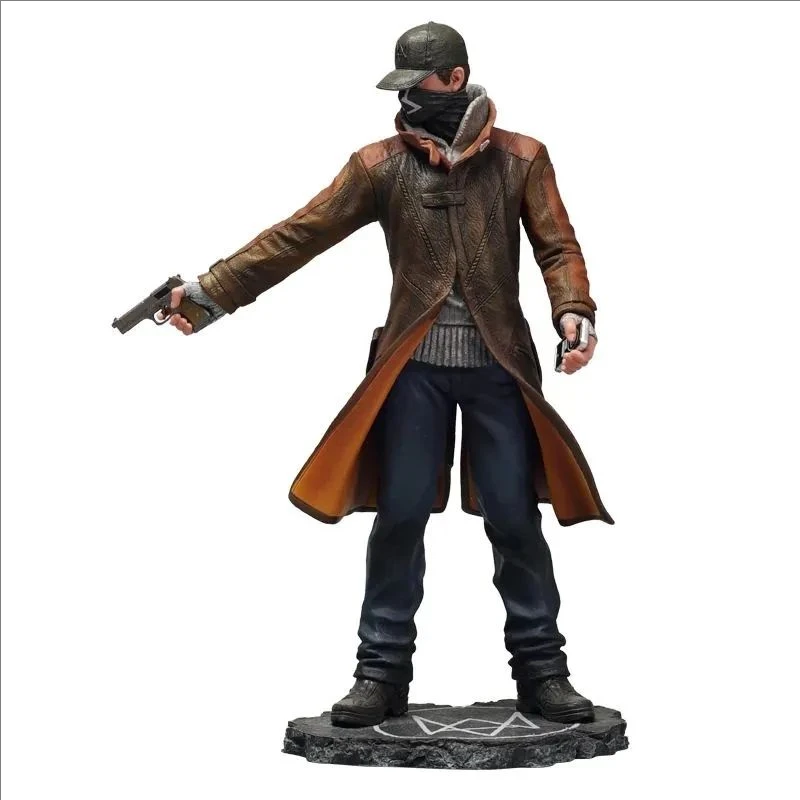 24cm Game Watch Dogs Aiden Pearce PVC Action Figure Model Toy Gift