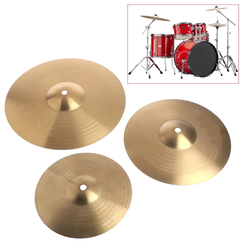 

8/10/12 Inch Size Optional Brass Splash Crash Cymbal Drum for Percussion Instruments Beginners Professional Performance