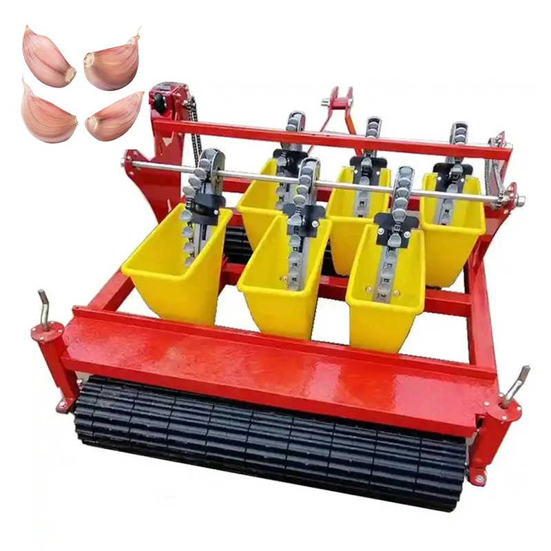 High Productivity Rows Garlic Seeder 3 Point Mounted 6 Row Header Farm Massey Ferguson Planter Machine