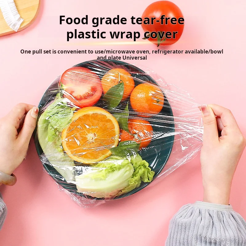 500 coperture elastiche per alimenti, coperchio in plastica per ciotola usa e getta, coperchi elasticizzati rettangolari per involucri sigillanti per la freschezza della cucina