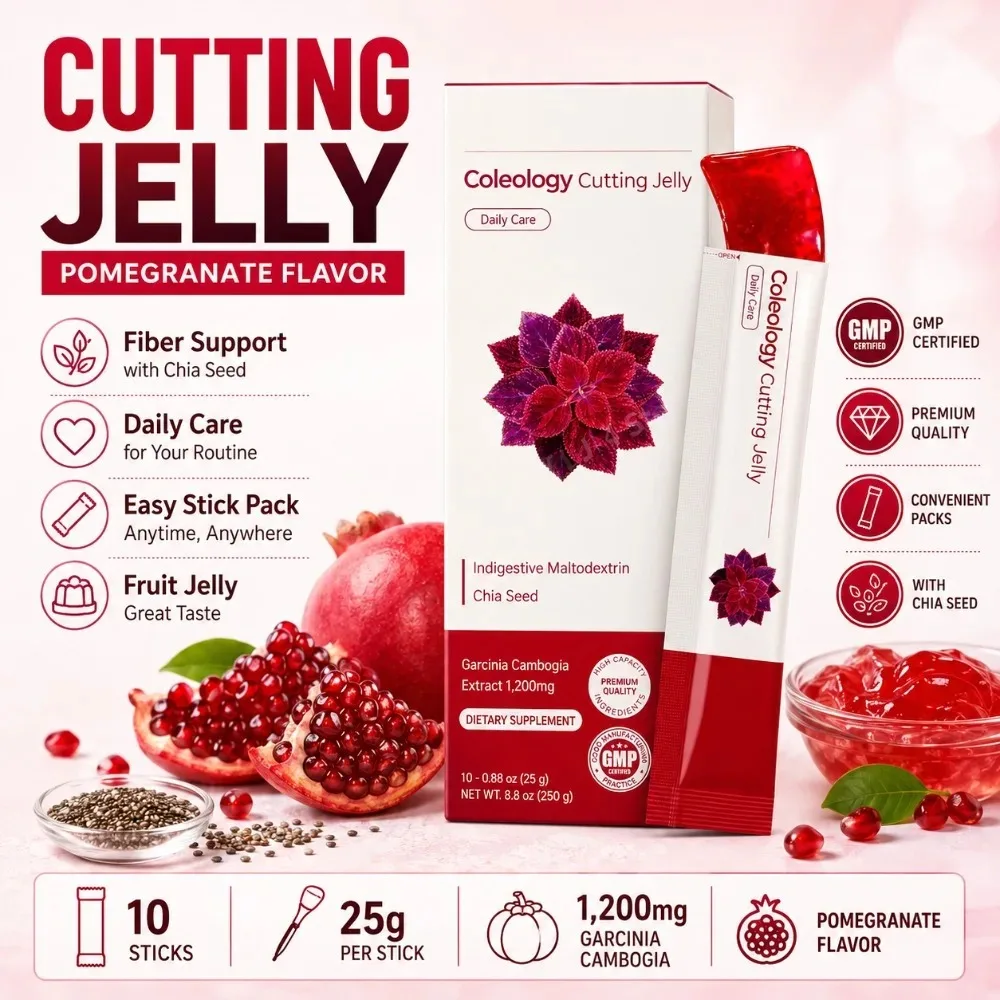 Pomegranate Jelly Sticks 25g X10 Garcinia Cambogia Chia Seed Fiber Collagen Daily Care GMP Certified Korean Dietary Supplement