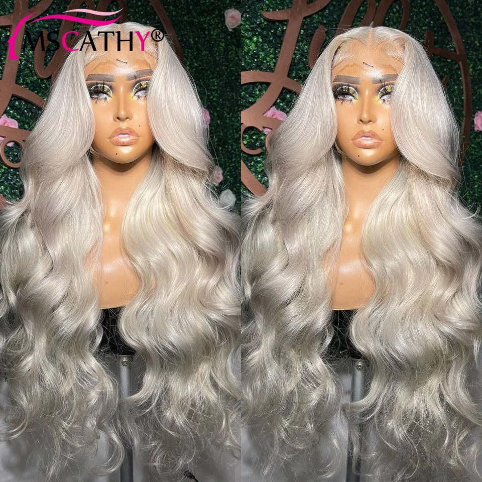 Platinum Blonde Golf Human Hair Pruiken Voor Vrouwen Ijs 613 Blonde Braziliaanse Maagdelijke Haar Pruik Hd Transparant Lace Frontale Pruik Prepluck