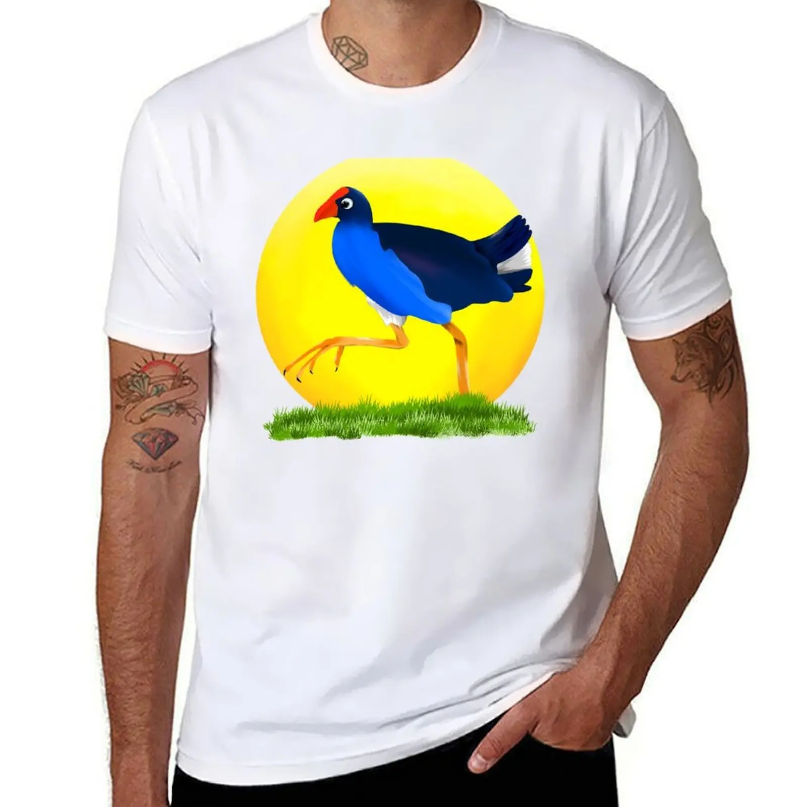 

Pukeko New Zealand bird T-Shirt t shirts with prints t shirts for man slim fit g man t shirts for men T-Shirt