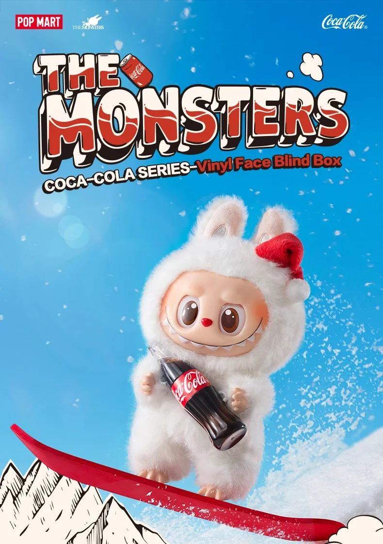 

POPMART LABUBU THE MONSTERS COCA-COLA Series Слепая коробка Mystery Box Guess Сумки Виниловые игрушки для лица Симпатичные аниме-фигурки Коллекция кукол